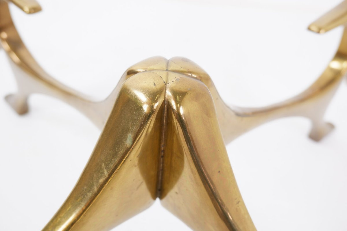 Sculptural Coffee Table In The Style Of Fred Brouard-photo-2