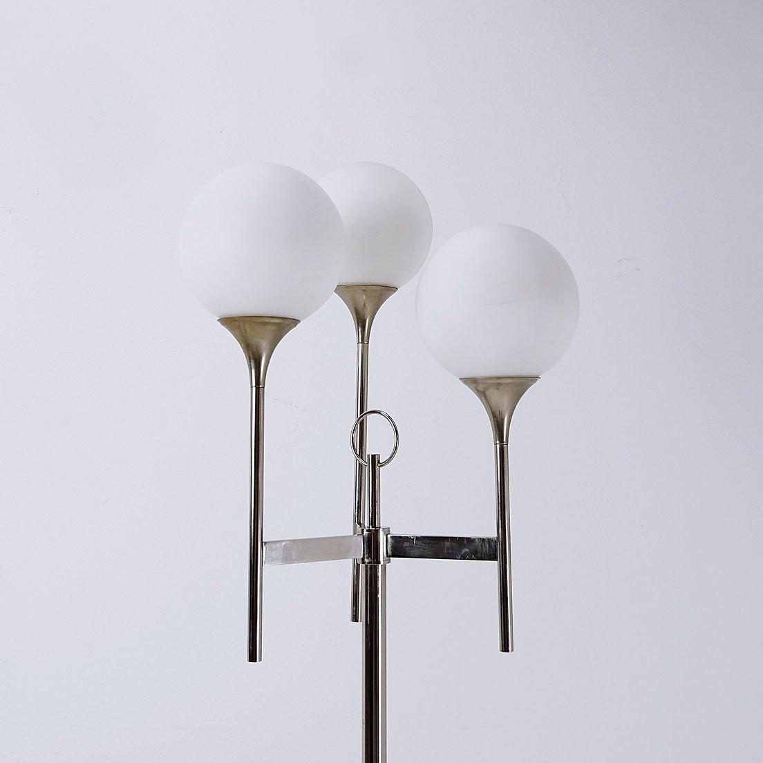 Vintage Chrome Sciolari Floor Lamp, 1970s, Italy-photo-4