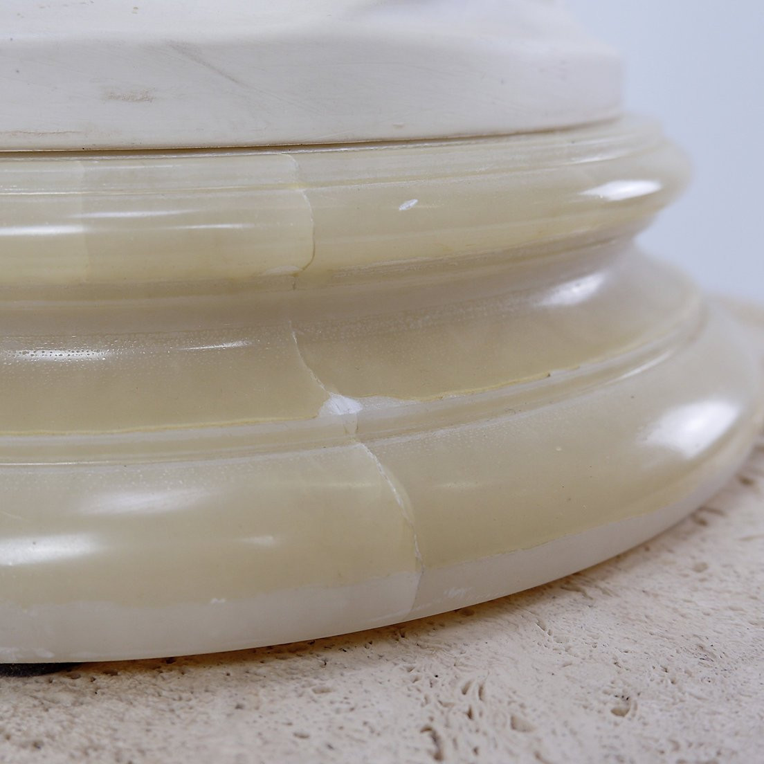 Auguste MOREAU (1834-1917) 'Deux enfants' monté sur socle en albâtre-photo-6