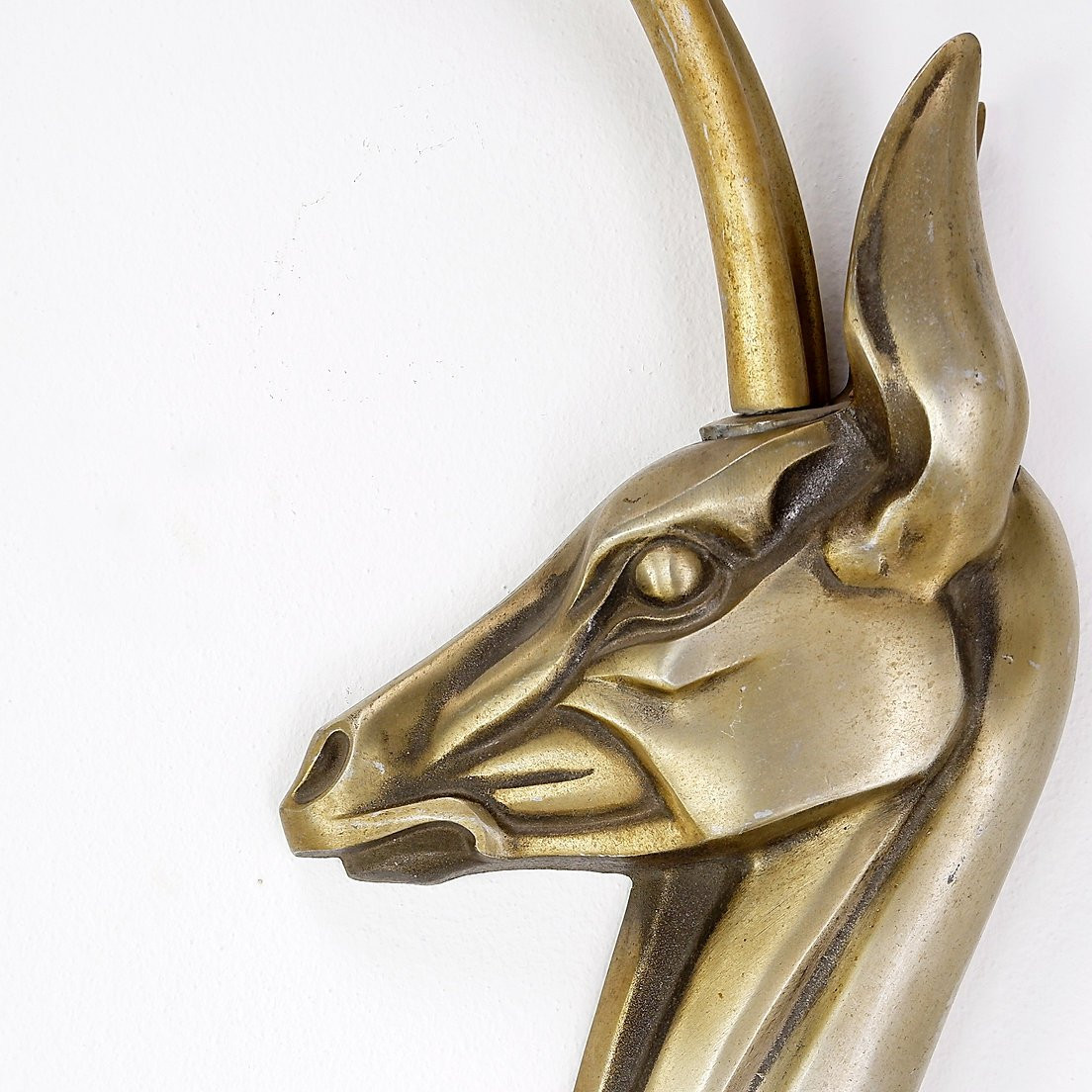 Pair Of Anodized Aluminum "gazelles" Wall Sculptures By Pendergast - 1960s-photo-2