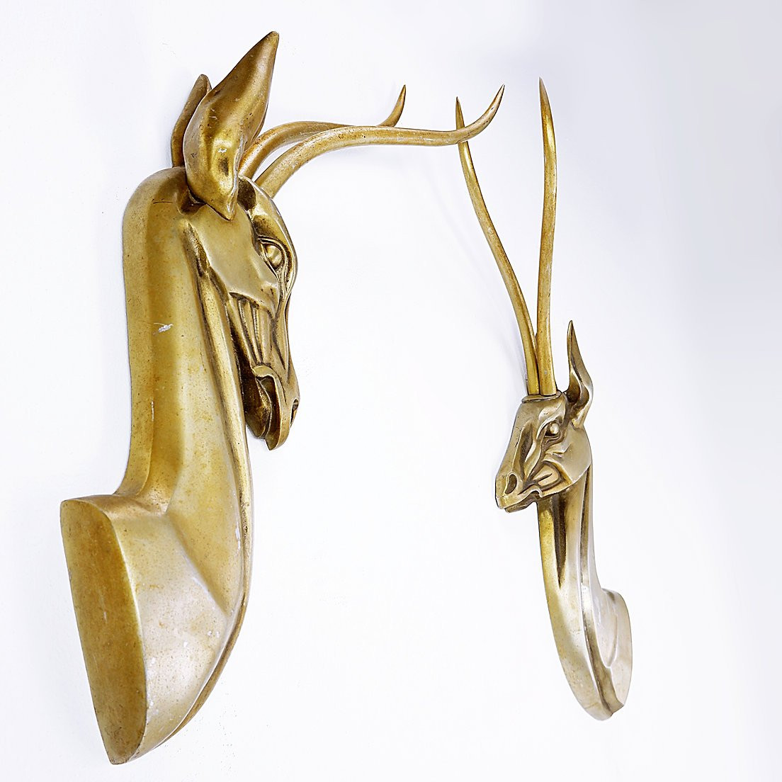 Pair Of Anodized Aluminum "gazelles" Wall Sculptures By Pendergast - 1960s-photo-3