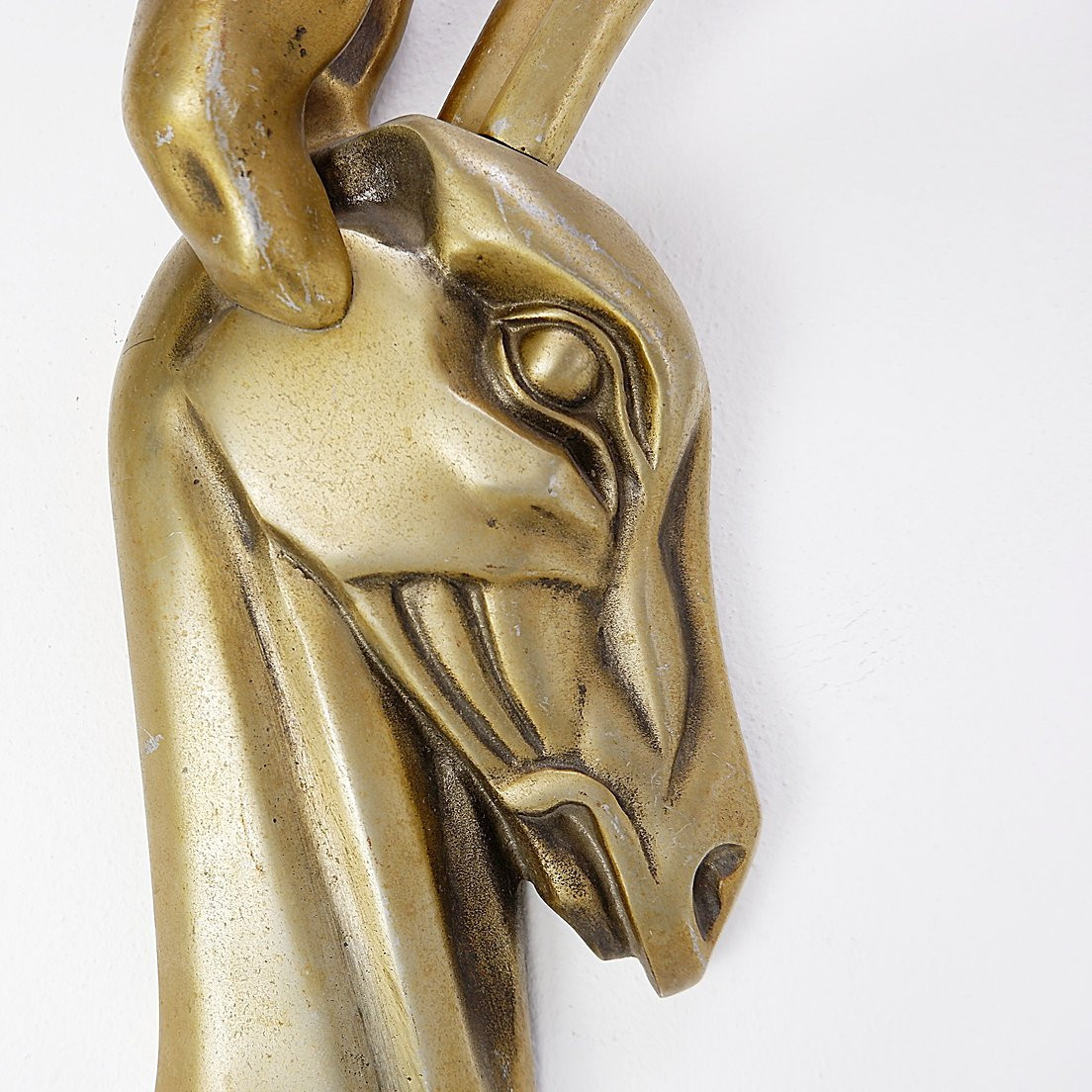 Pair Of Anodized Aluminum "gazelles" Wall Sculptures By Pendergast - 1960s-photo-7