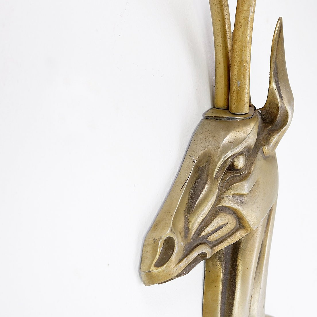 Pair Of Anodized Aluminum "gazelles" Wall Sculptures By Pendergast - 1960s-photo-8