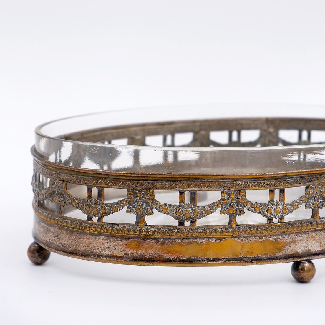 Oval Centerpiece In Louis XVI Nickel Silver - 19th Century-photo-6