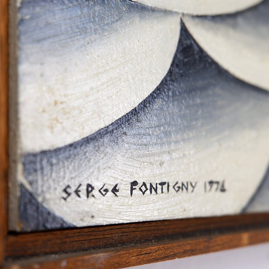 Huile sur panneau datée et signée - Serge Fontigny 1976-photo-4