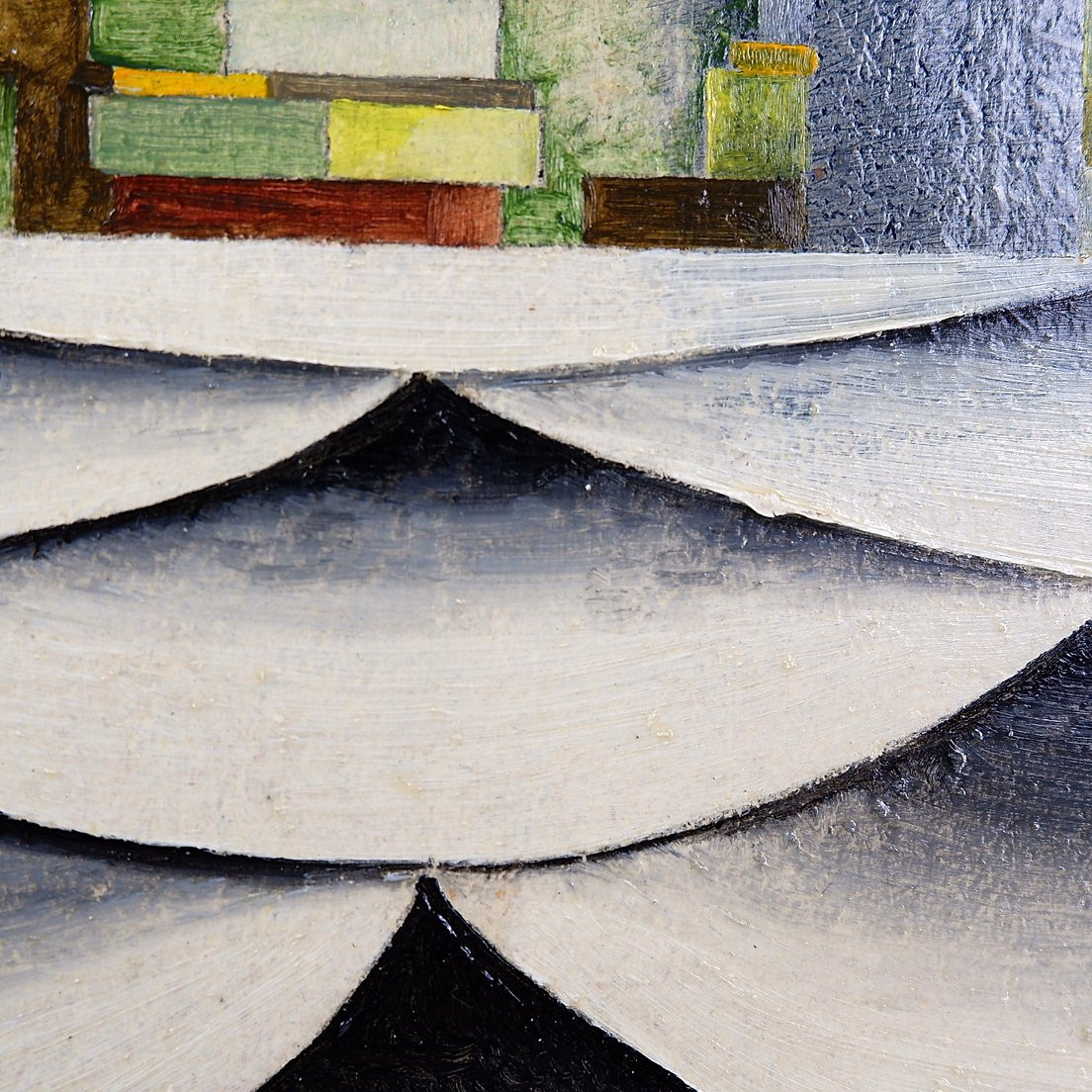 Huile sur panneau datée et signée - Serge Fontigny 1976-photo-1