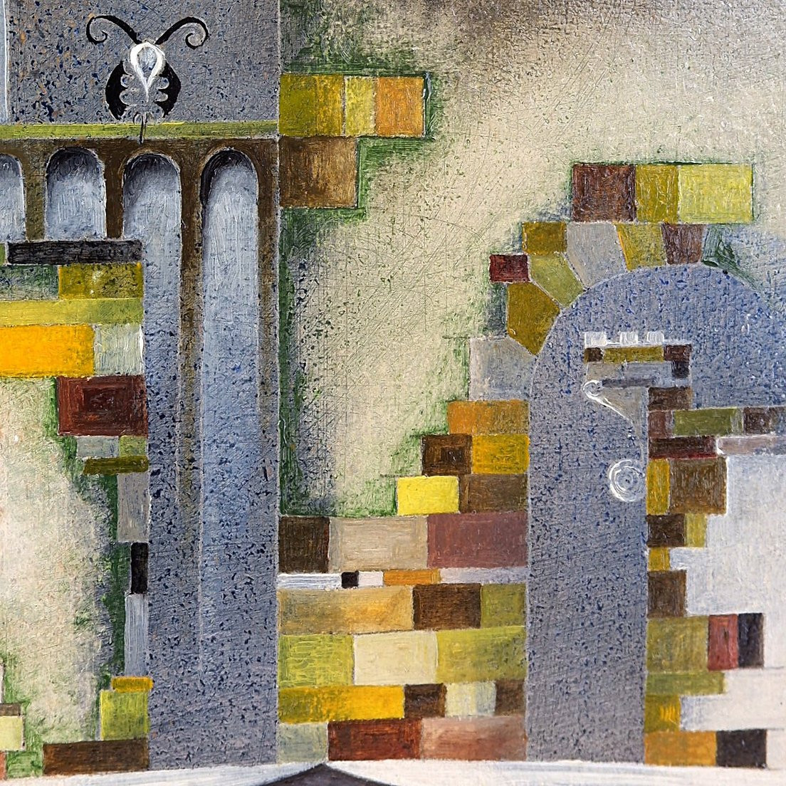 Huile sur panneau datée et signée - Serge Fontigny 1976-photo-5