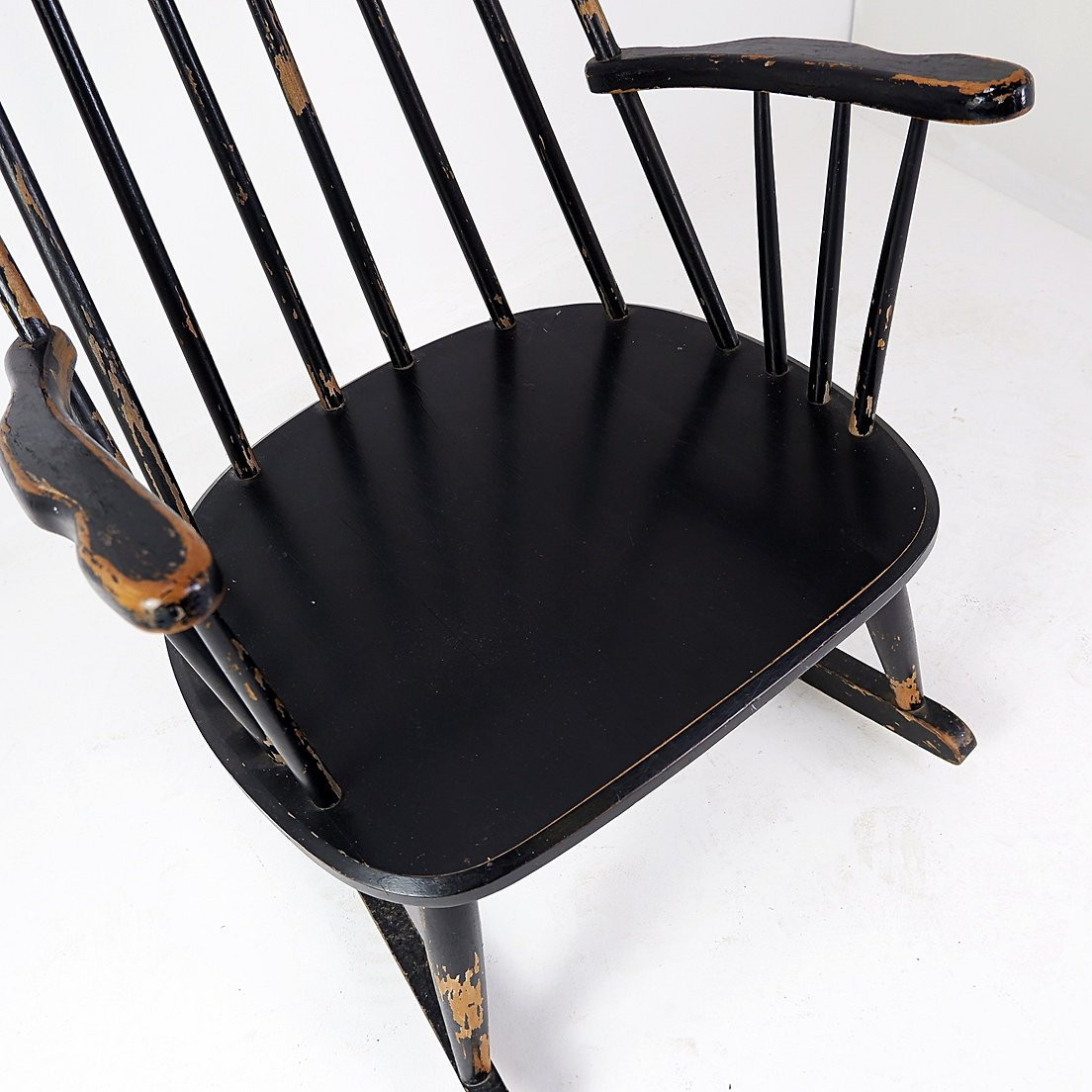 Mid-century Scandinavian Rocking Chair - 1960s-photo-4