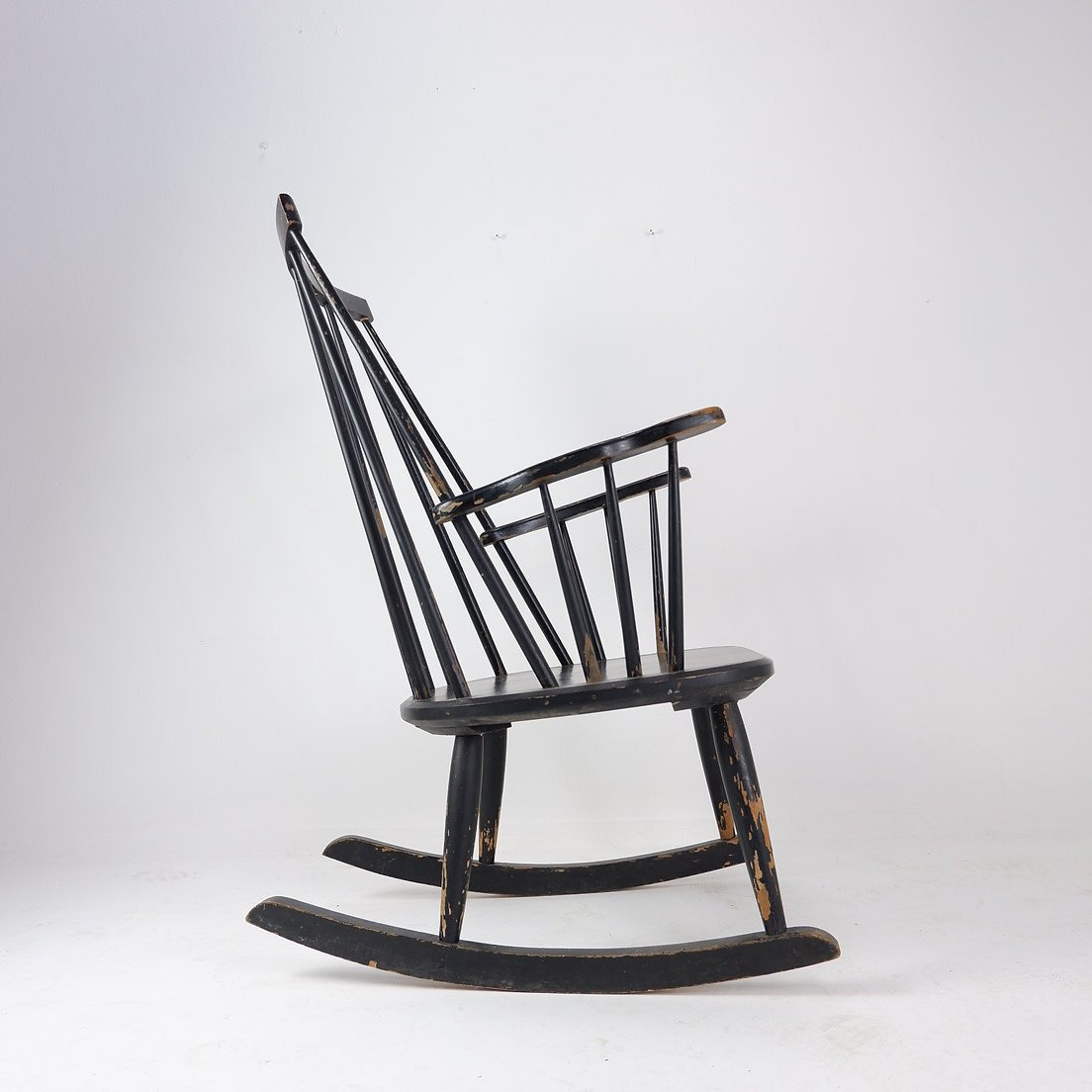 Mid-century Scandinavian Rocking Chair - 1960s-photo-5