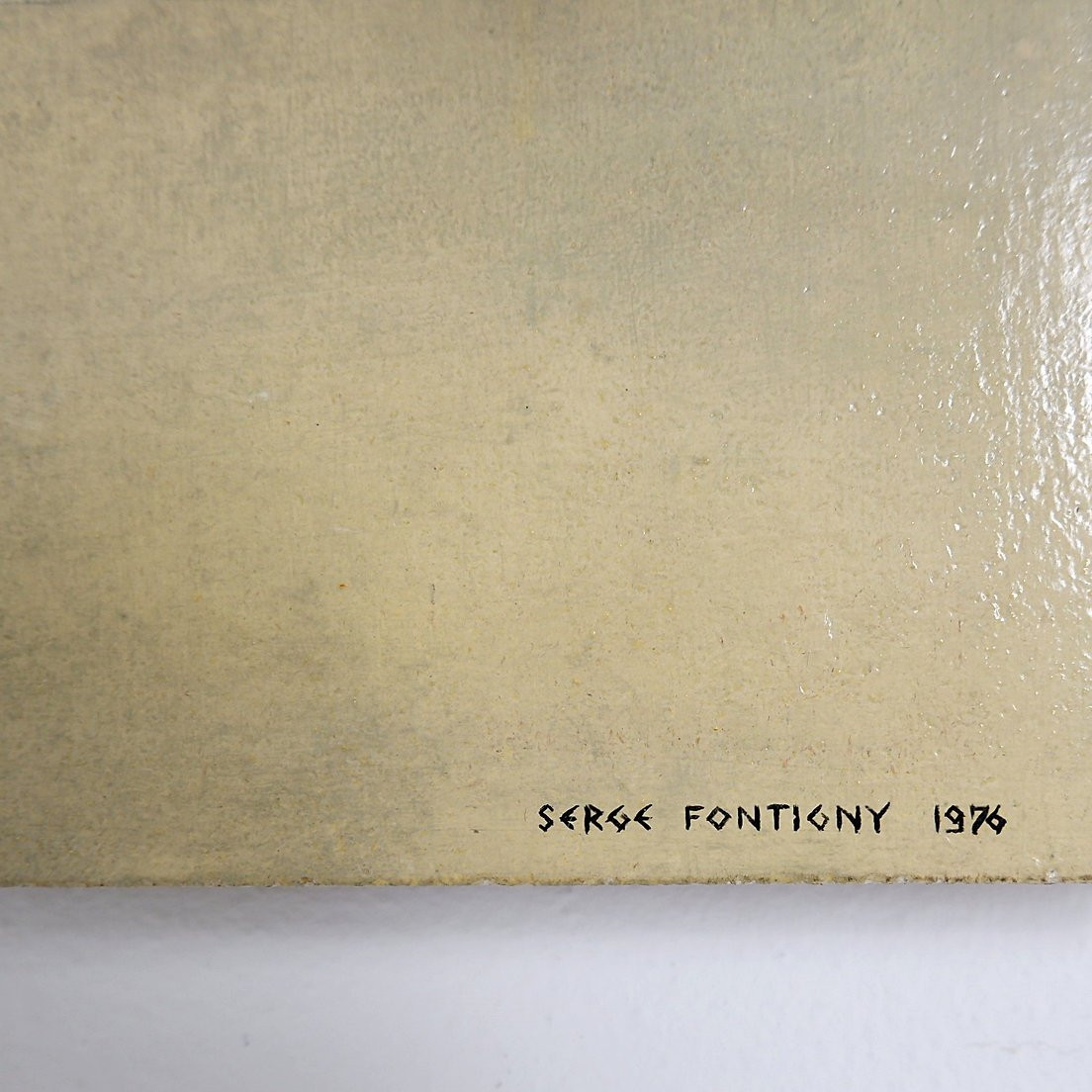 Huile sur panneau, datée et signée - Serge Fontigny, 1976-photo-3