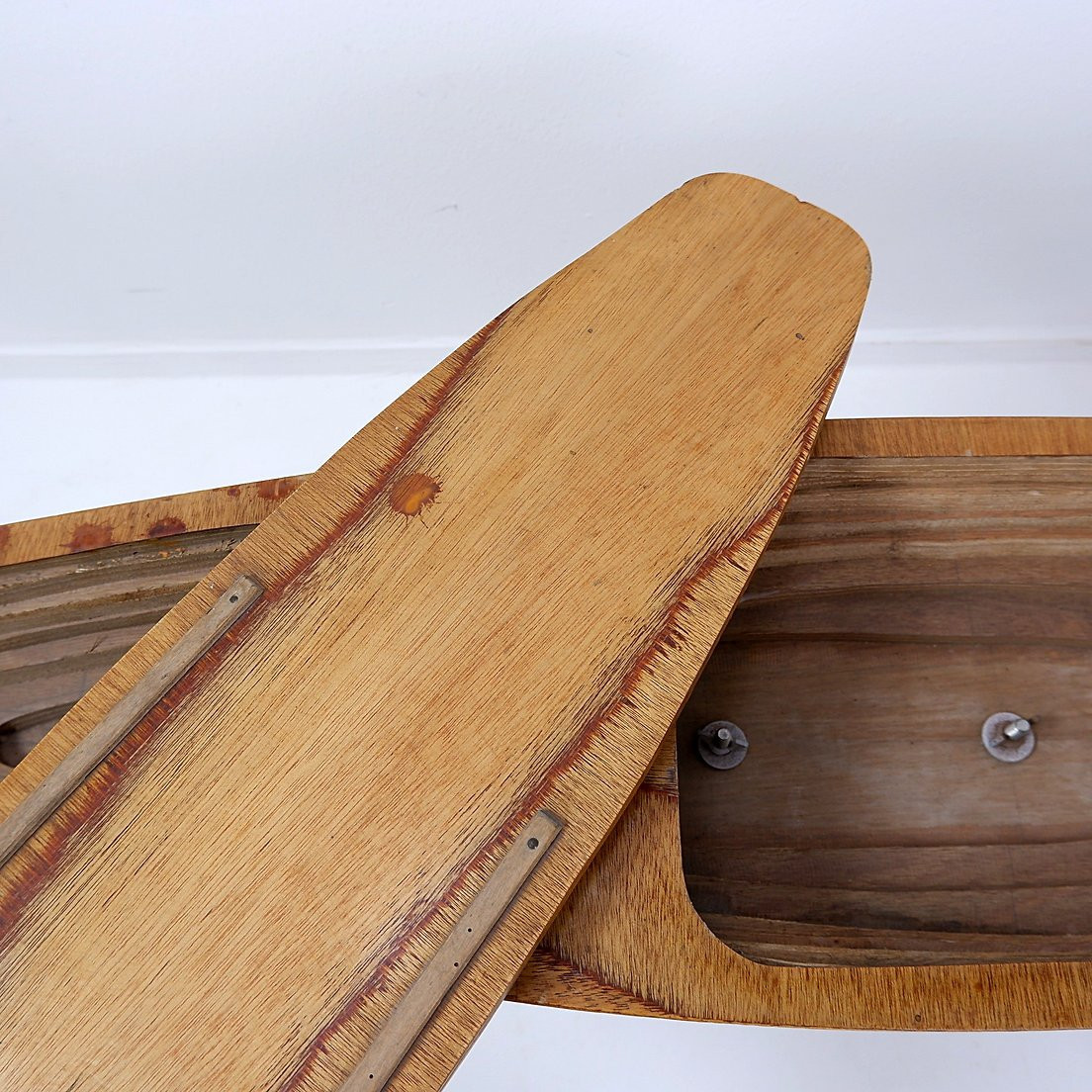 Model Of Wooden Boat Hull On Metal Base-photo-5