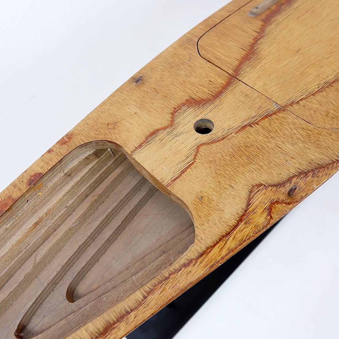 Model Of Wooden Boat Hull On Metal Base-photo-8