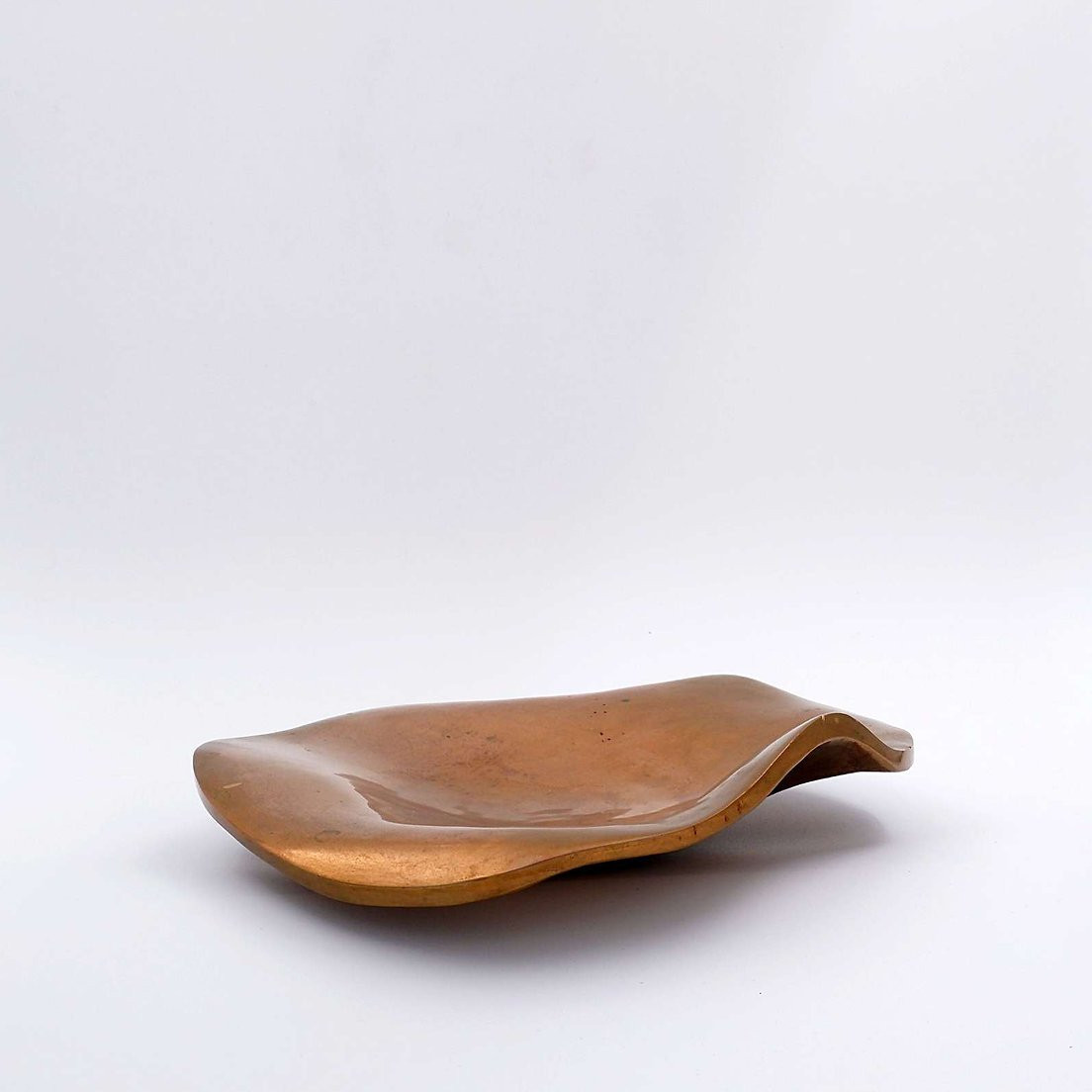 Vide-Poches / Plat Sculptural en Bronze de style Michel Jaubert - 1970-photo-2