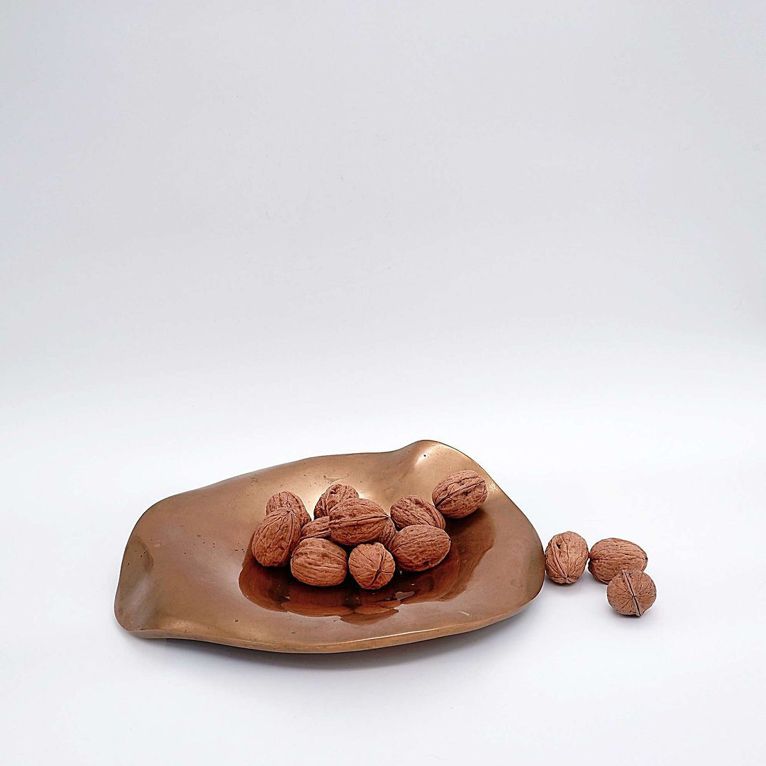 Vide-Poches / Plat Sculptural en Bronze de style Michel Jaubert - 1970-photo-8