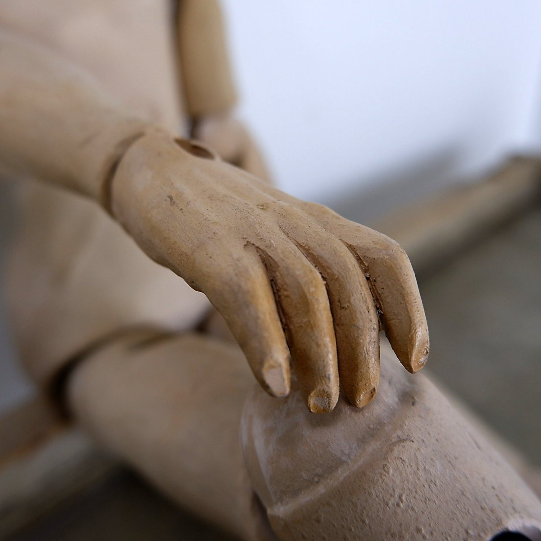 Pair Of Articulated Terracotta Mannequins-photo-8