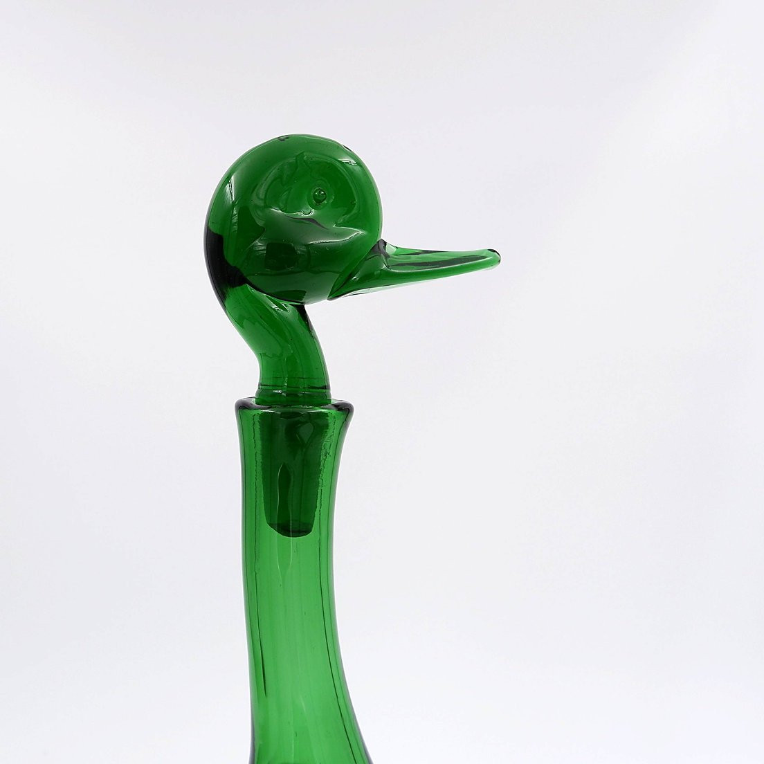 Empoli Verde "duck" Carafe Attributed To Gio Ponti For Toso Bagnoli-photo-6