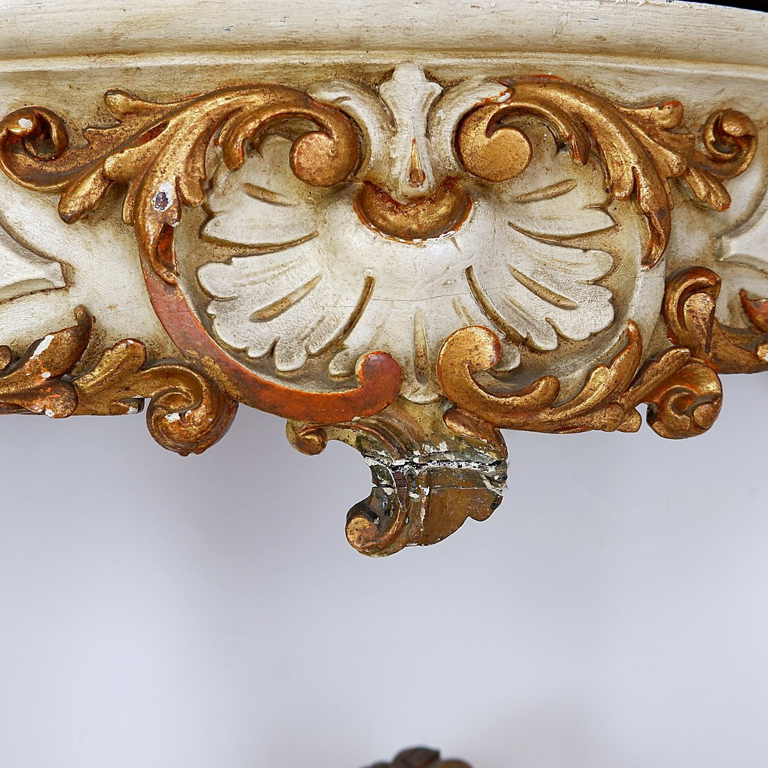 Jardinière console en bois sculpté de style Louis XVI, Italie, XIXe siècle-photo-1