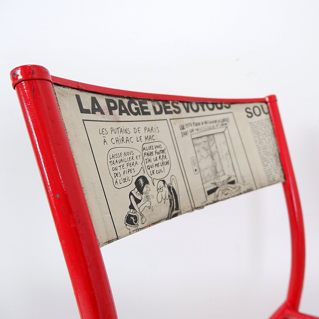 Set Of 3 Mullca 510 Chairs Revisited “charlie Hebdo”-photo-5