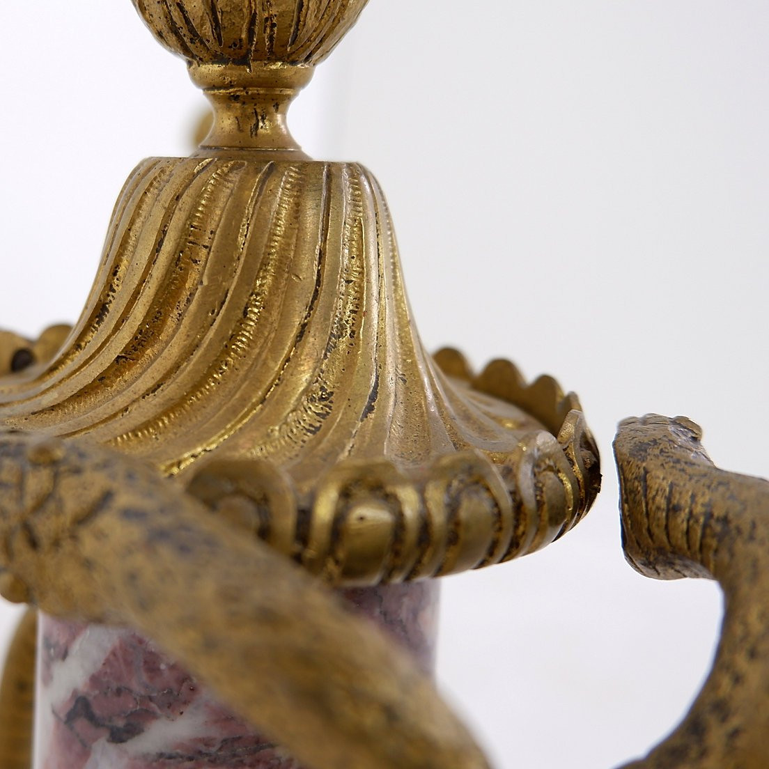Pair Of Marble And Bronze Cassolettes In The Louis XVI Style, 19th Century-photo-4