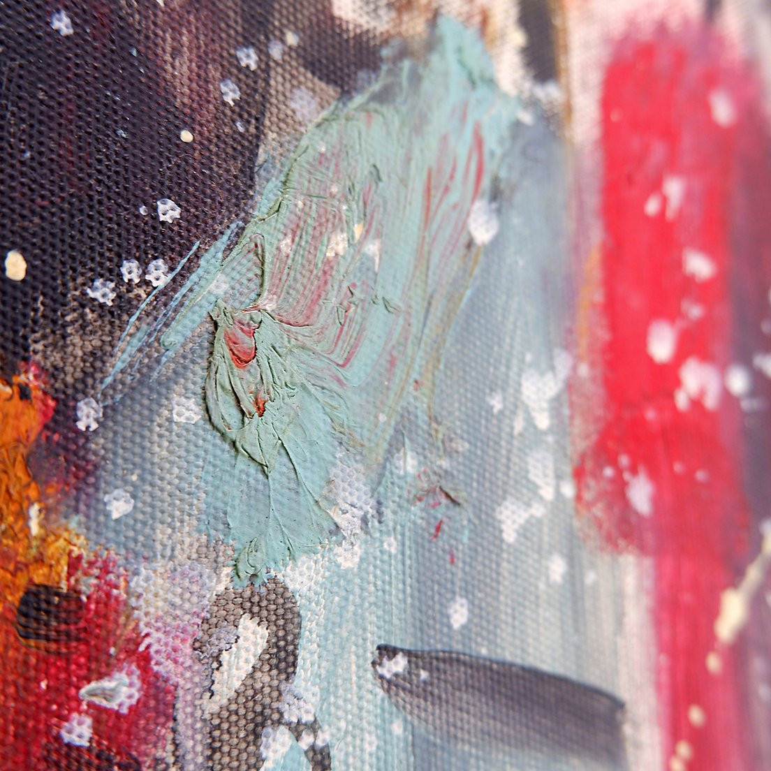 Painting On Canvas Representing A Young Woman - Signed And Dated-photo-4