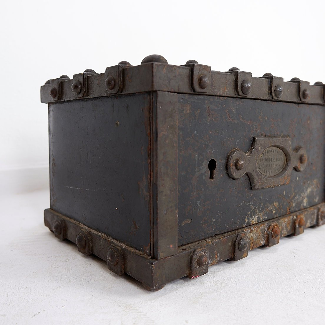 Coffre-fort ancien Bauche en fonte incombustible, Nord-Est de la France, 1865-photo-8