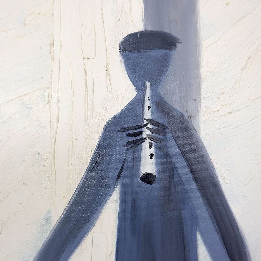 « La danse du temps » R. Londot, peinture sur toile - Belgique 1968-photo-2