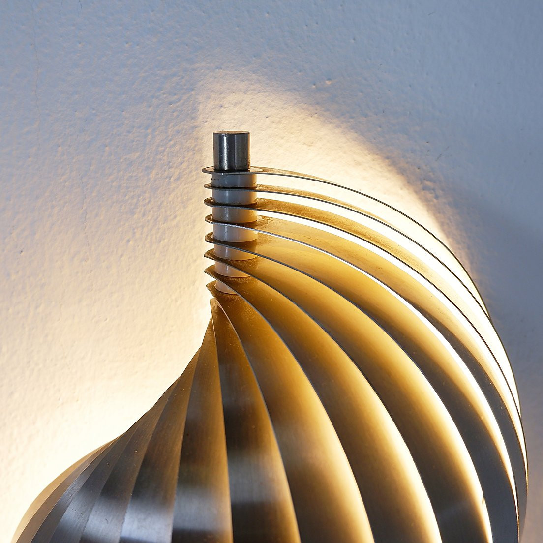 Curved Aluminum Wall Light By Henri Mathieu - 1970s-photo-6