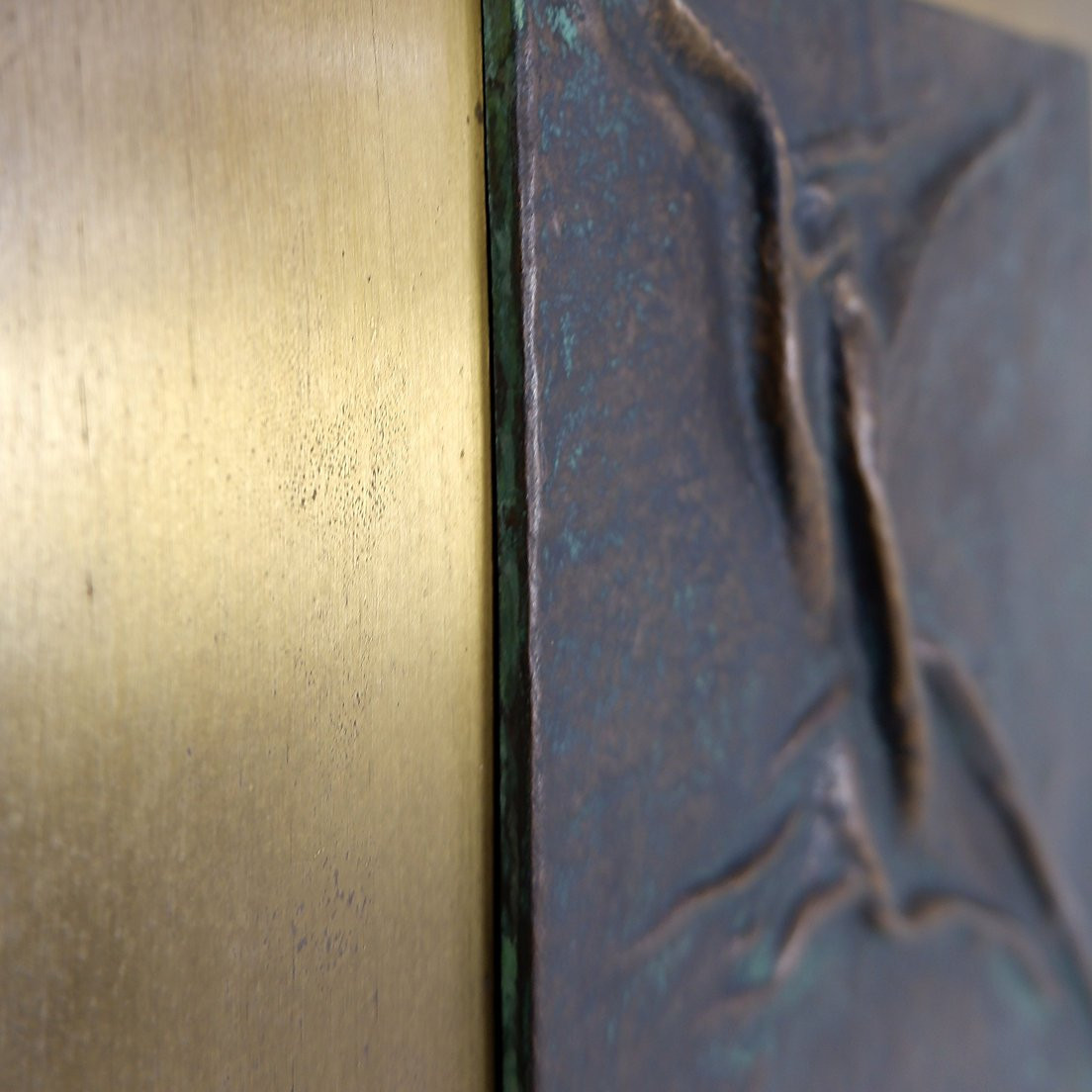 Bronze Sculpture On Panel "salto" By Pilar De La Vega Martinez-photo-1