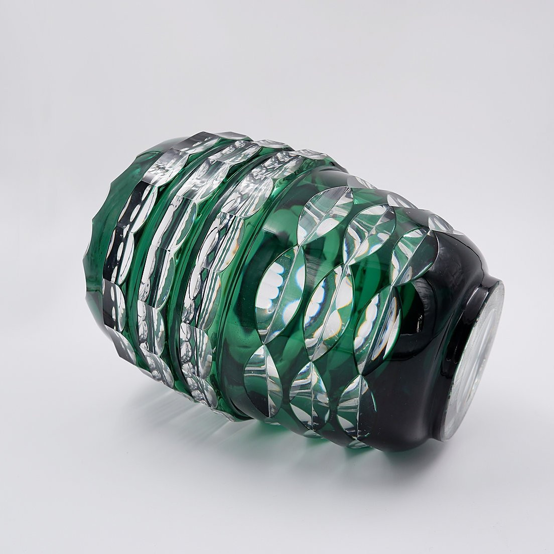 20th Century Art Deco Crystal Vase By Val Saint Lambert, Attributed To Charles Graffart-photo-4