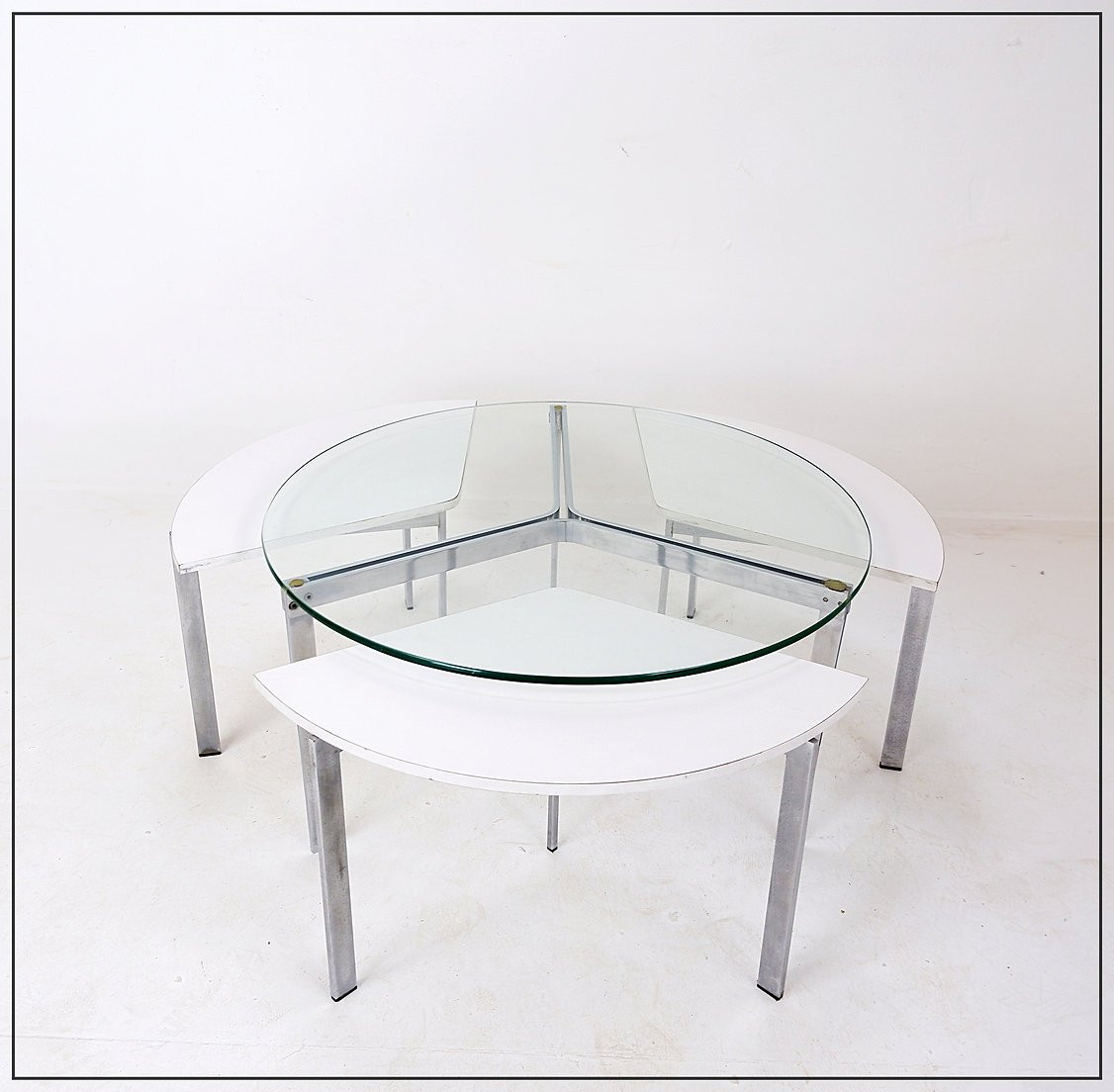 Coffee Table With Nesting Table - 1970s-photo-2