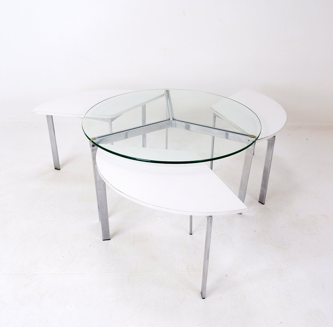 Coffee Table With Nesting Table - 1970s-photo-3
