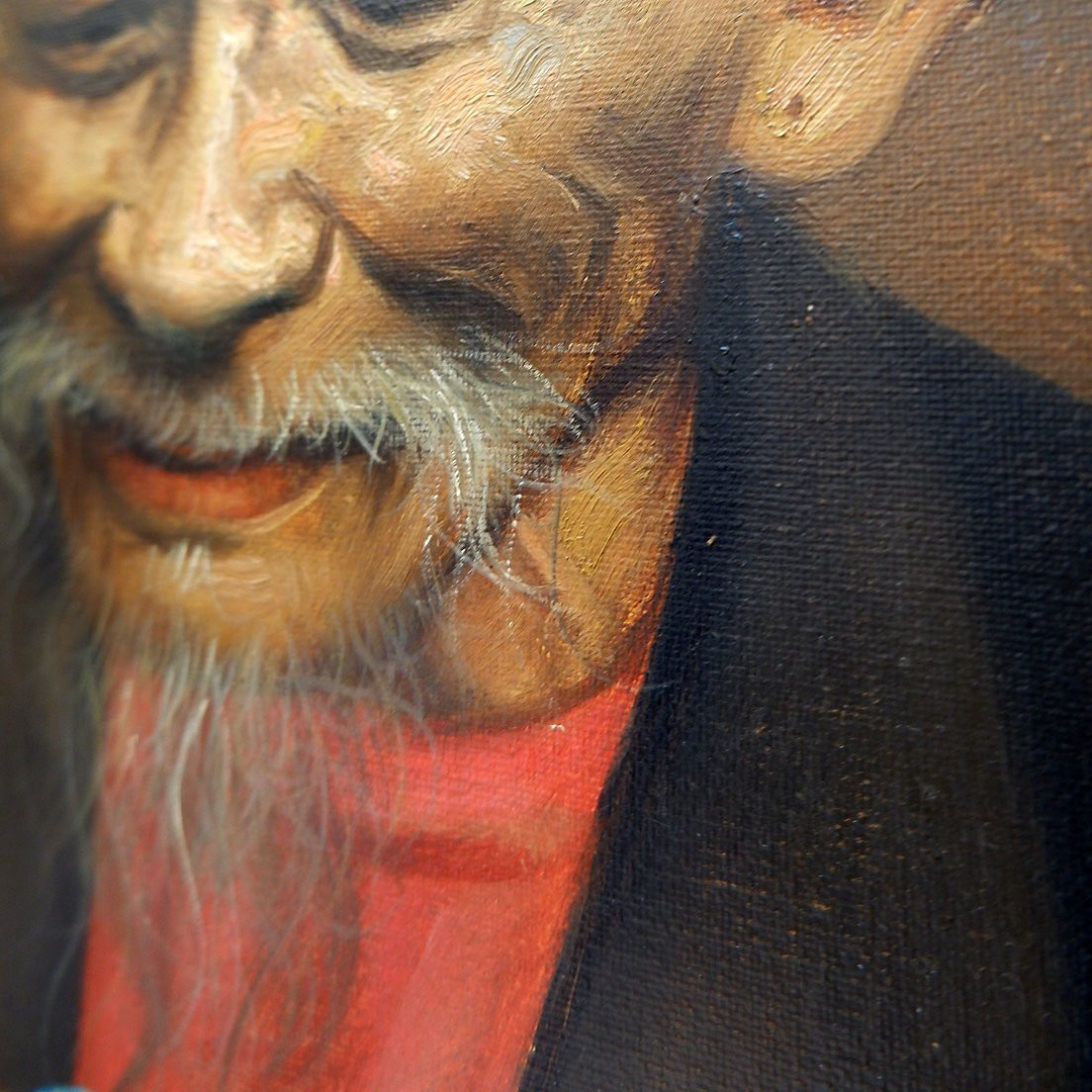 Joko Mullono Painting On Canvas - Signed And Dated - Bali 1985-photo-2