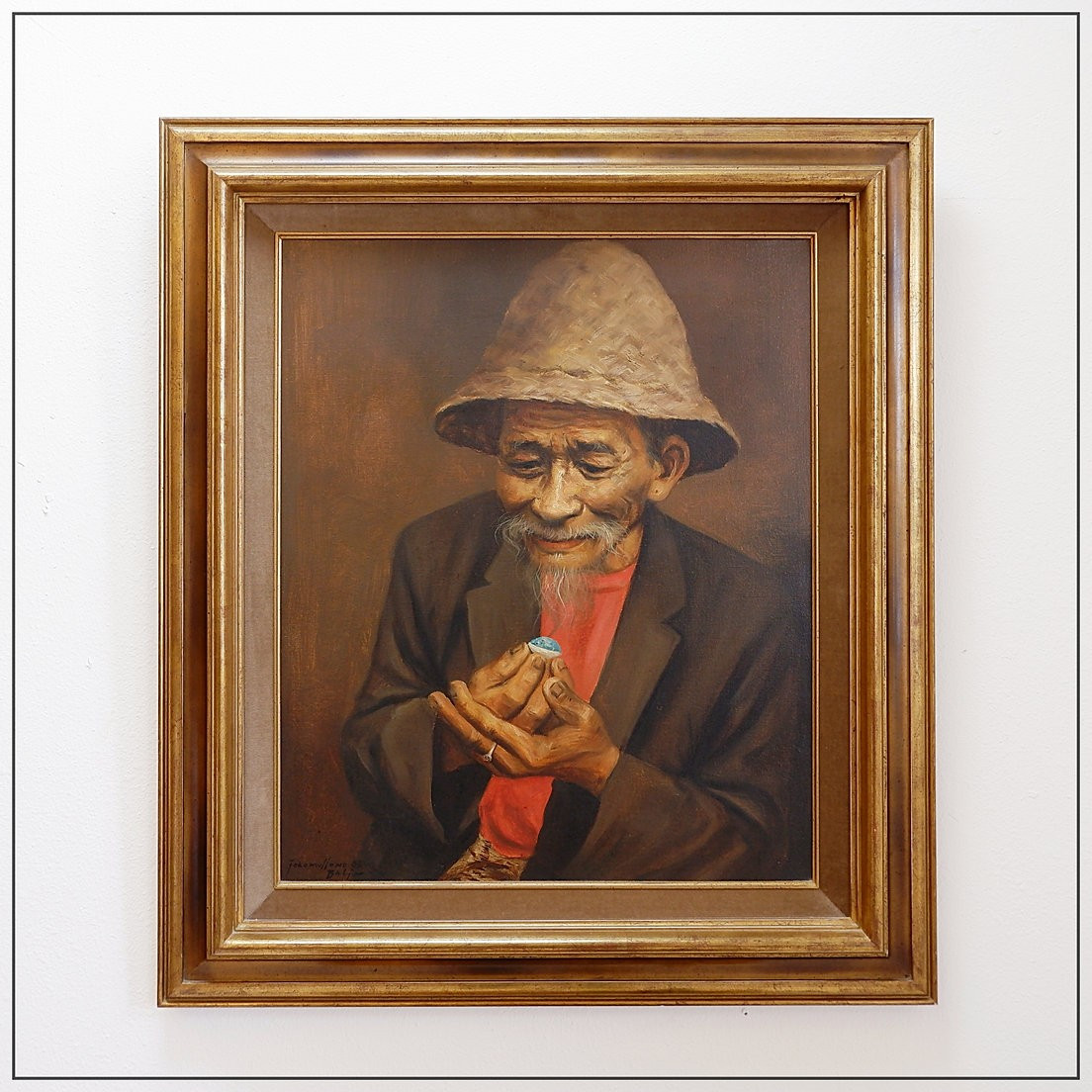 Joko Mullono Painting On Canvas - Signed And Dated - Bali 1985