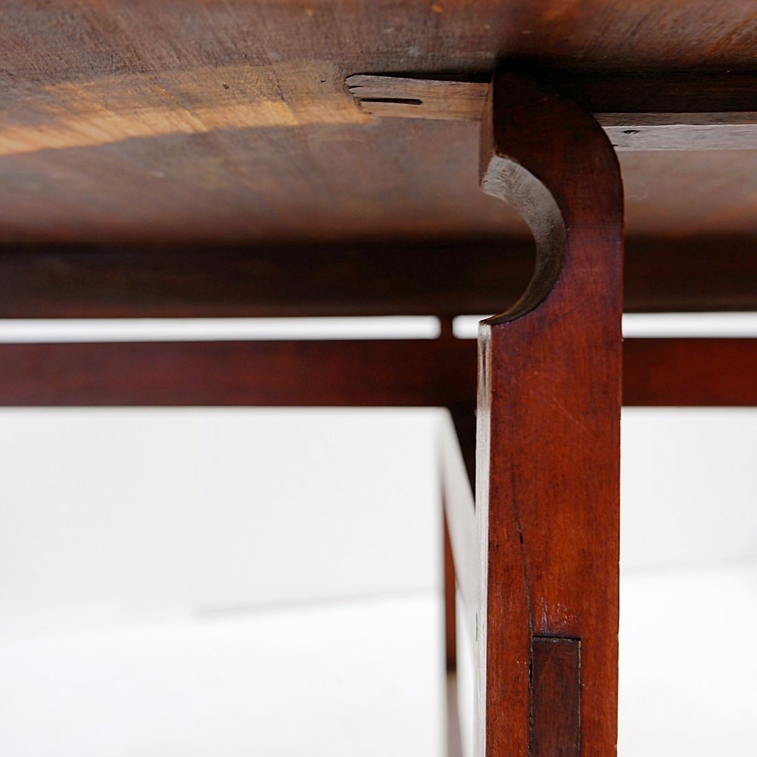 Table de vigneron pliable en chêne massif - Ø 110,5 cm-photo-6