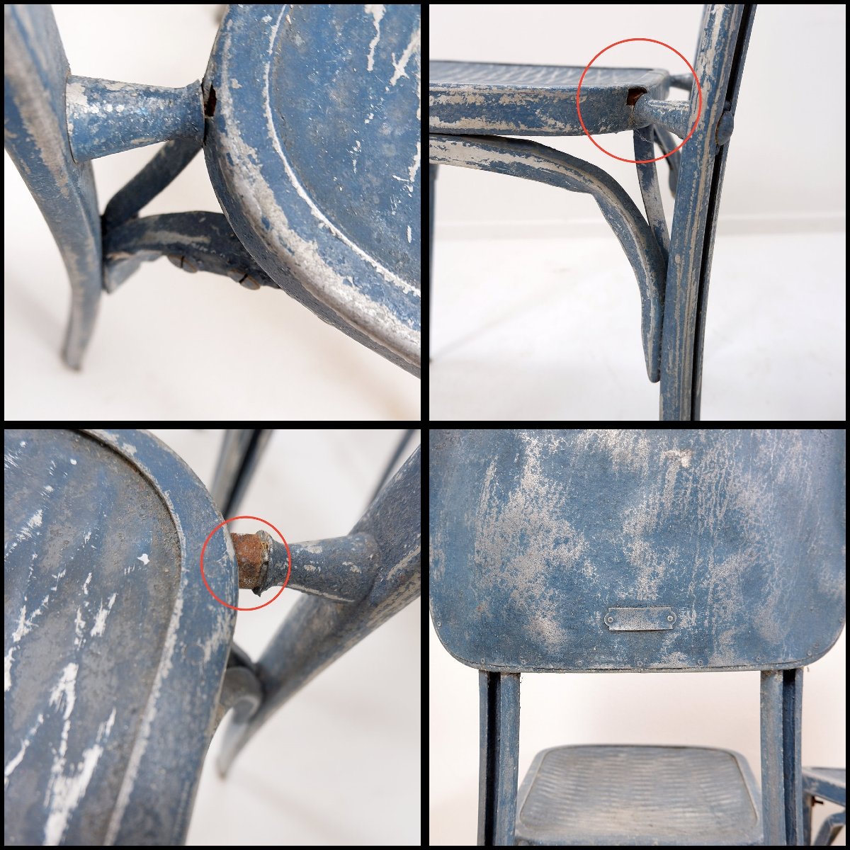 Set Of 3 + 1 Chairs From The House "salon De Provence" By Gaston Viort - 1930s-photo-3