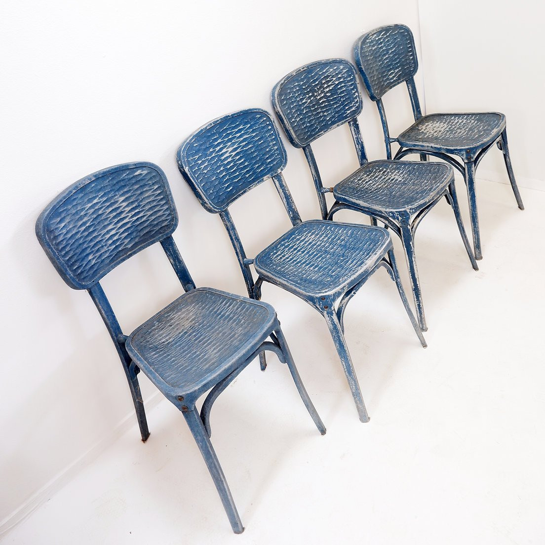 Set Of 3 + 1 Chairs From The House "salon De Provence" By Gaston Viort - 1930s-photo-4