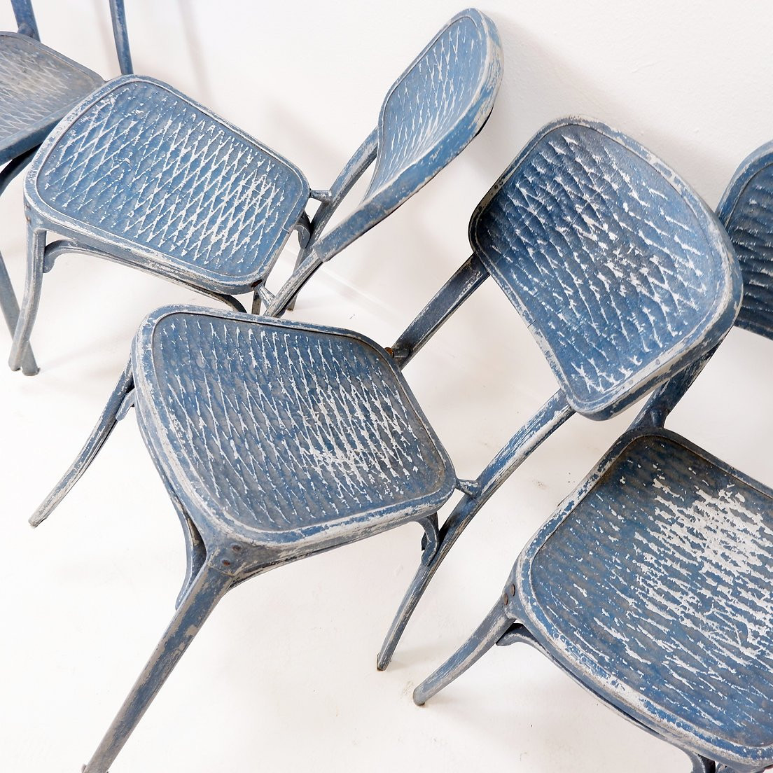 Set Of 3 + 1 Chairs From The House "salon De Provence" By Gaston Viort - 1930s-photo-3