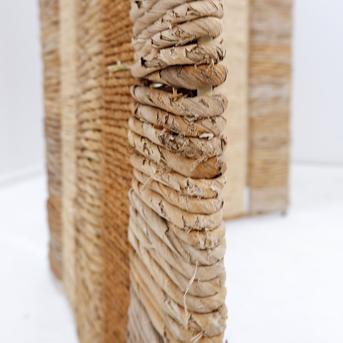 Audoux Minet Style Wicker And Metal Room Divider Or Screen-photo-7