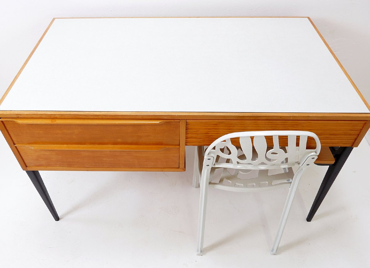 Bureau De Coene, style Alfred Hendrickx, Belgique, 1950-photo-7