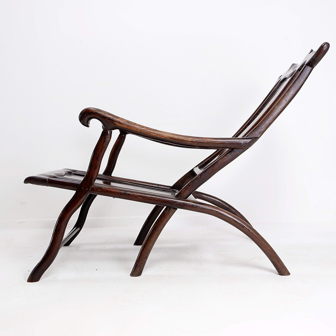 Fauteuil chinois du XIXe siècle "contemplation de la lune"-photo-4