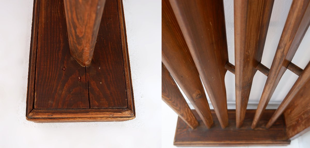 Séparateur de pièce vintage en bois - 1960-photo-8