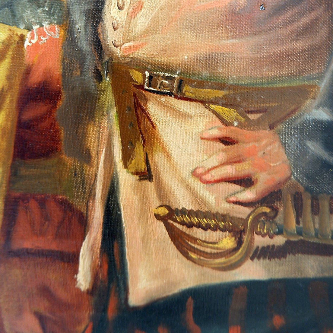 « Scène de taverne » Huile sur toile, XIXe siècle - Ferdinand Tirius (1896-1976)-photo-6