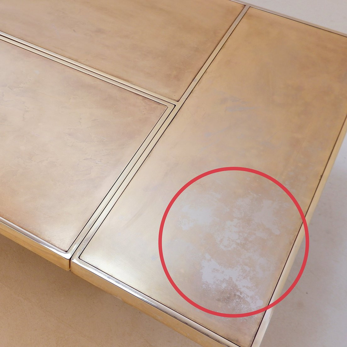 Vintage Belgo Chrome Sliding Coffee Table With Concealed Bar - 1970s-photo-4