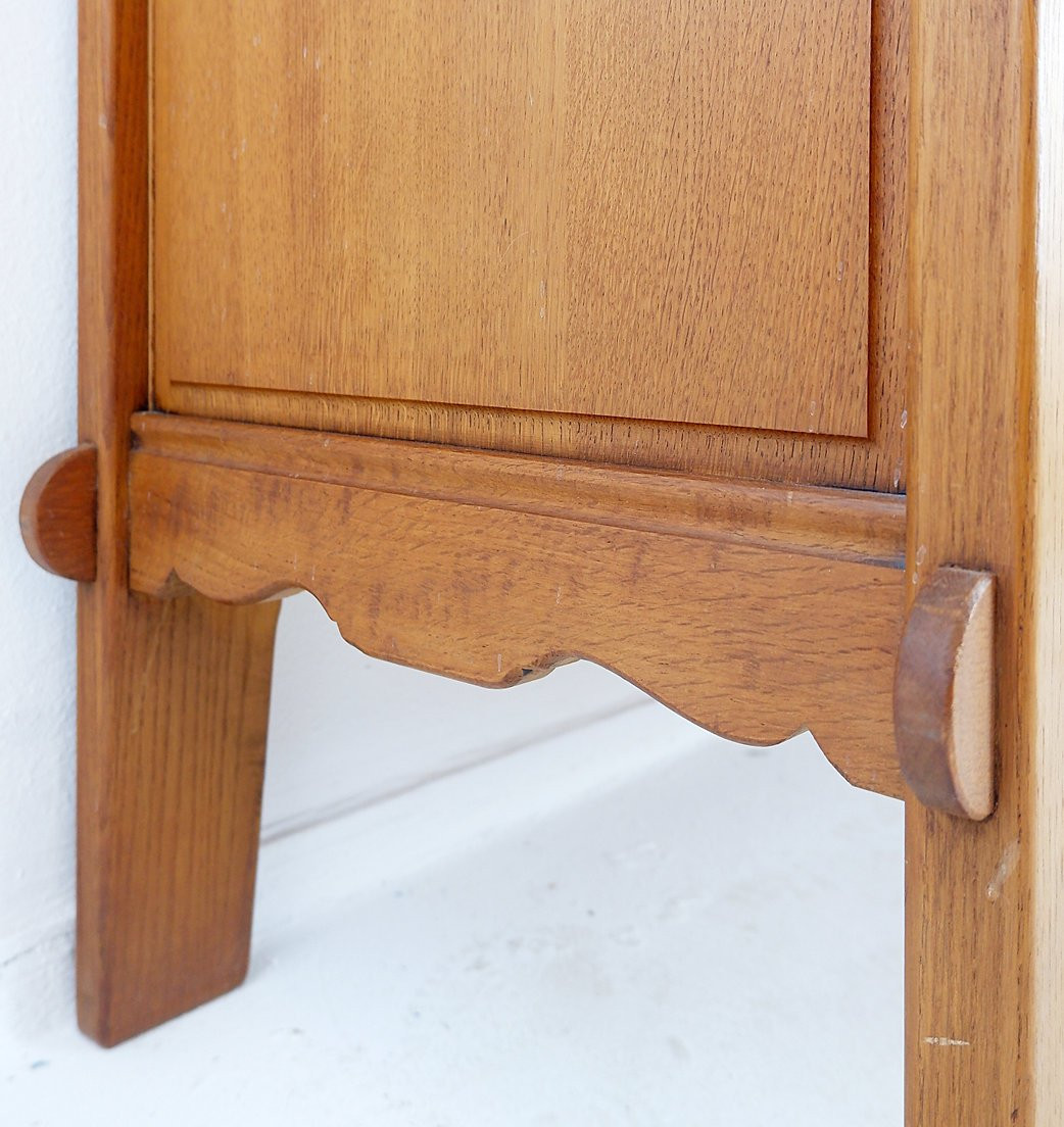 Guillerme And Chambron Style Three-drawer Chest Of Drawers - 1960s-photo-8
