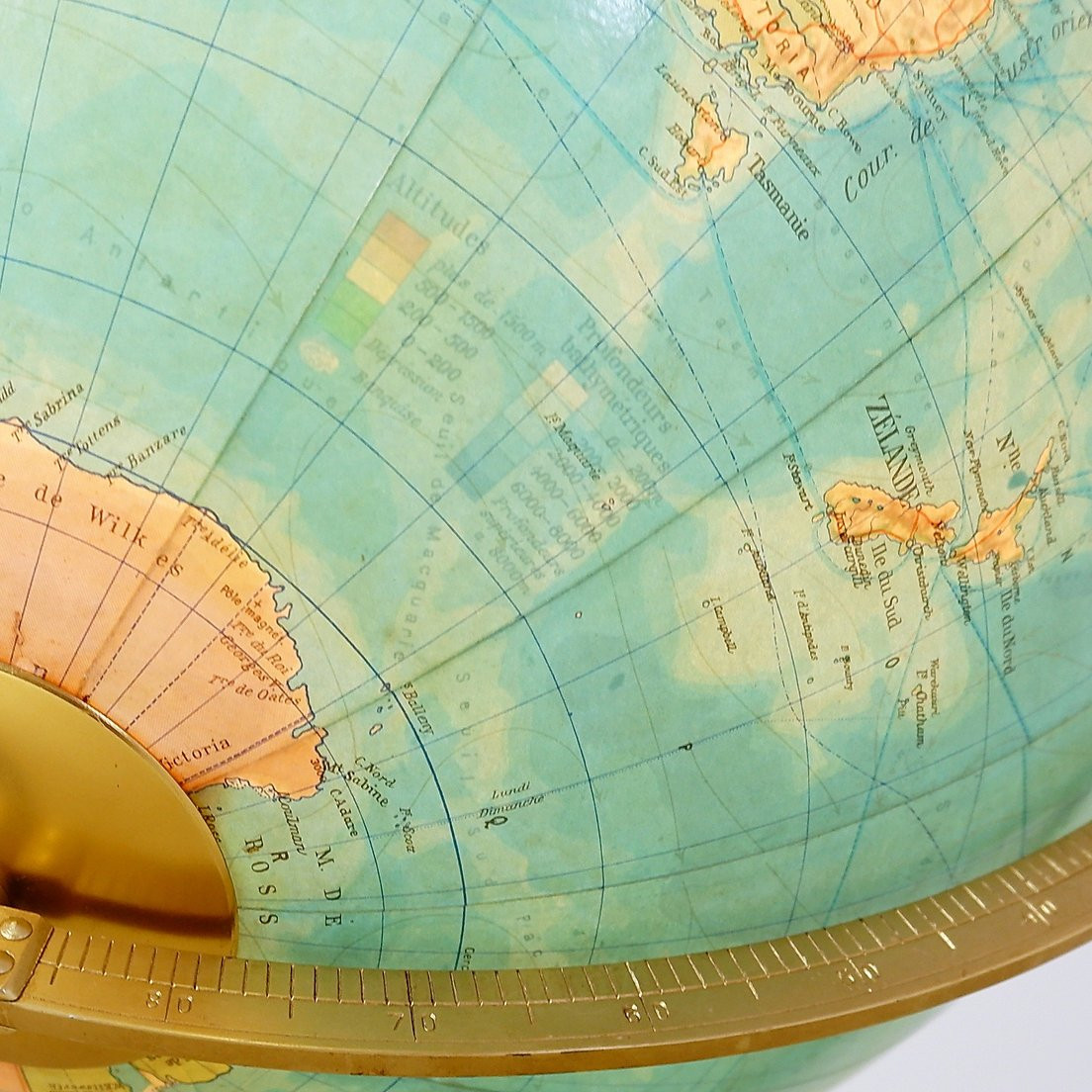 Illuminated Globe In Glass And Brass By Paul Oestergaard For Colombus Verlag-photo-5