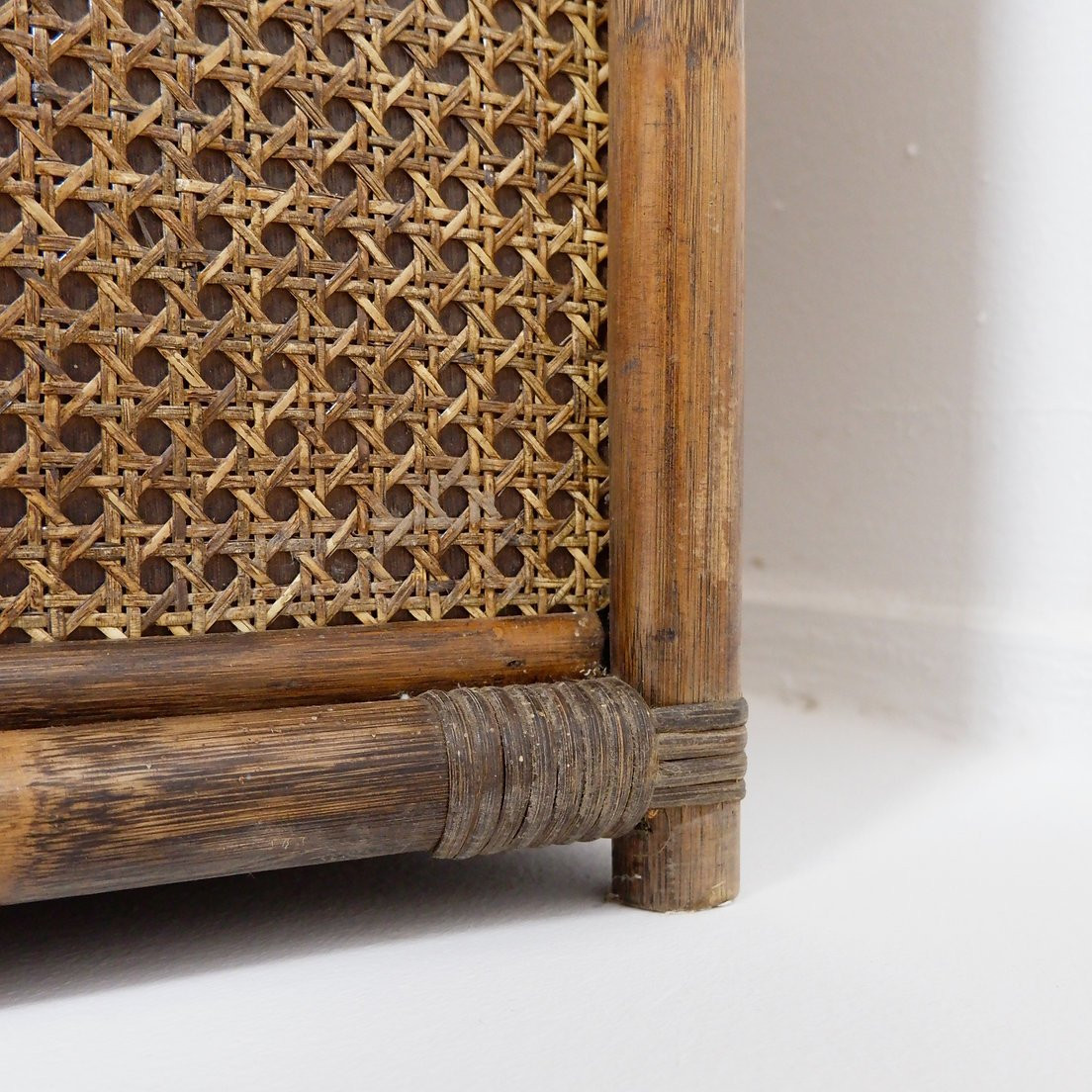70s Bamboo And Rattan Shelf/bar-photo-1
