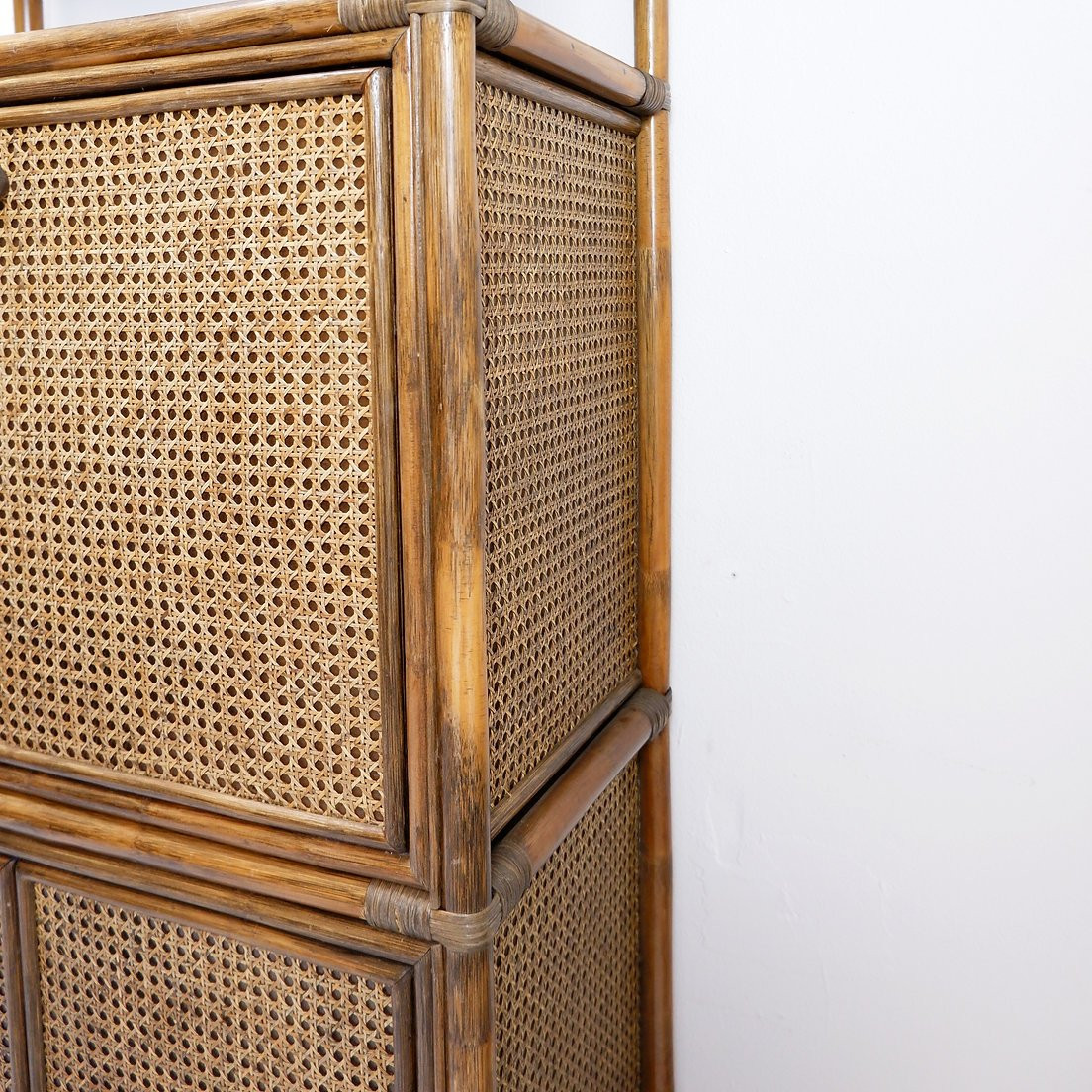 70s Bamboo And Rattan Shelf/bar-photo-5