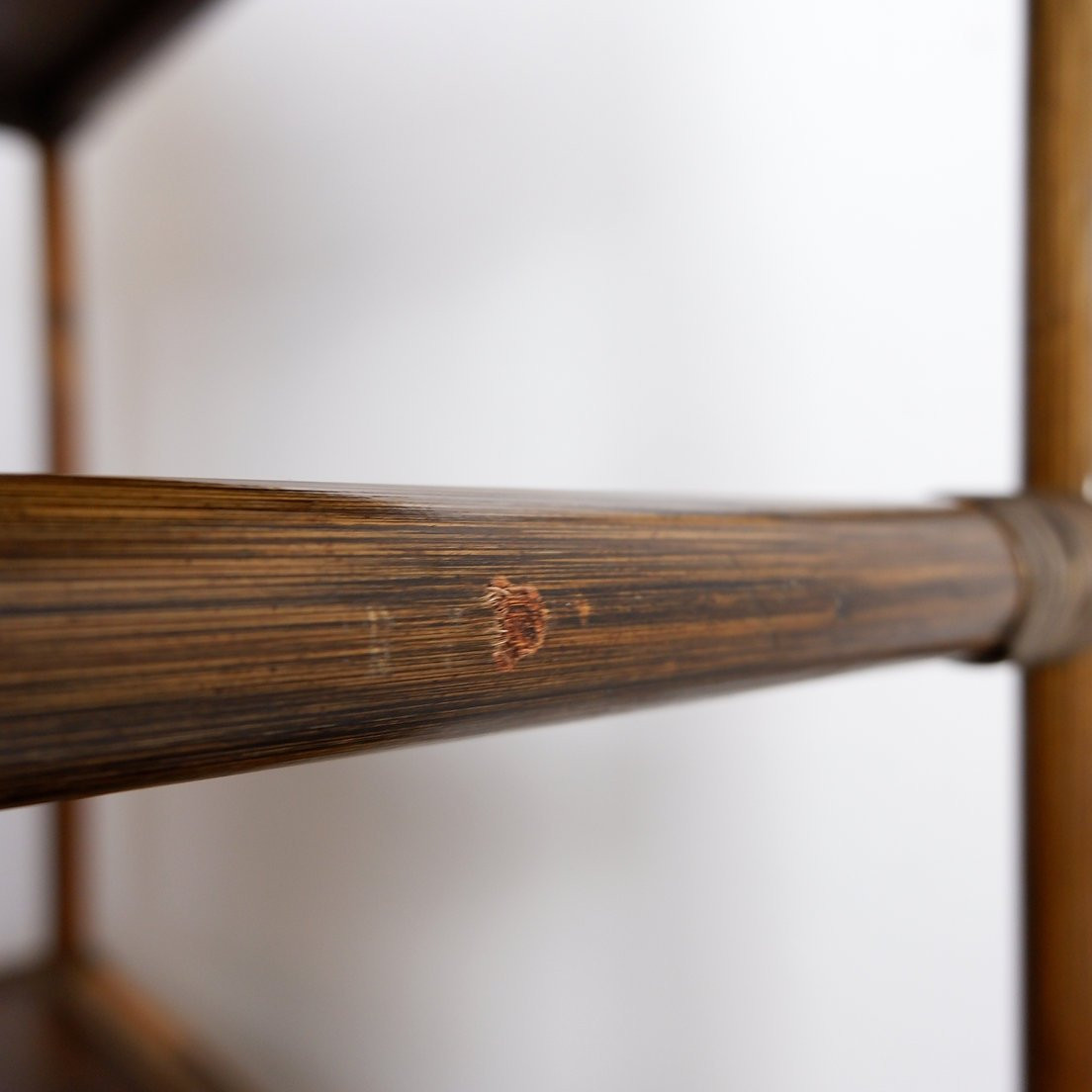 70s Bamboo And Rattan Shelf-photo-3