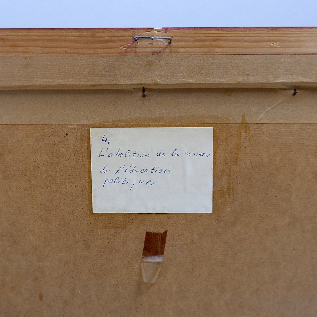 Miroslav Krofián "the Abolition Of The House Of Education" Oil On Canvas - Czech 1990-photo-1