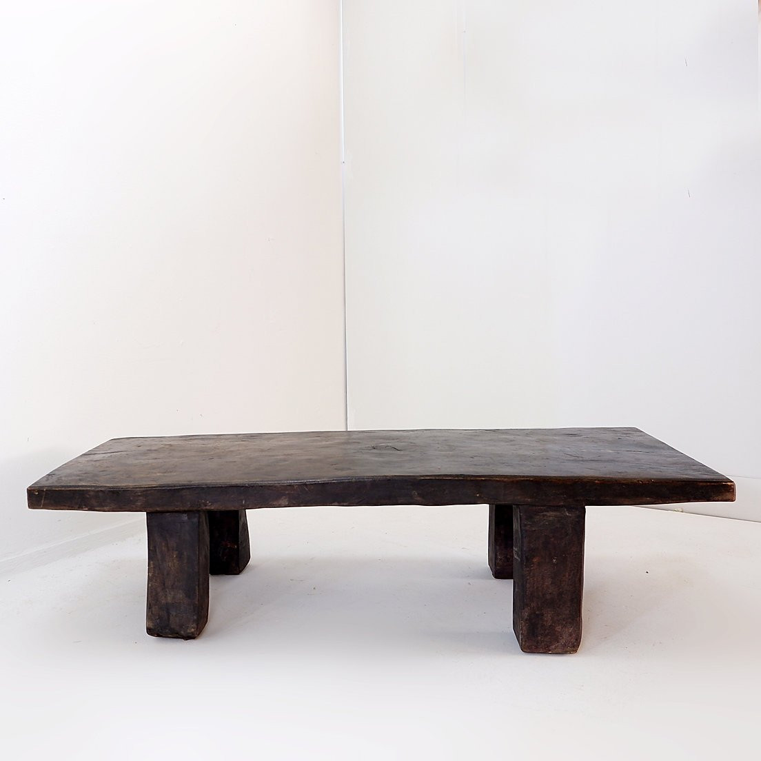 Rustic And Brutalist Bench Or Coffee Table In The "naga" Style - 20th Century-photo-4